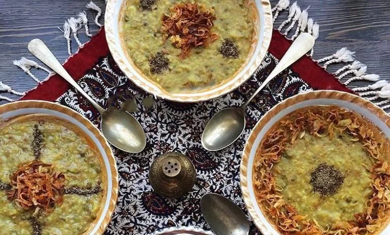 طرز تهیه آش عباسعلی کرمانشاه