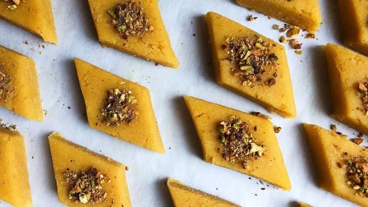 طرز تهیه لوز زعفرانی