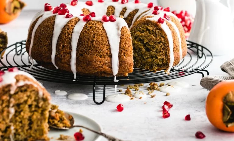 طرز تهیه کیک خرمالو