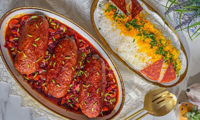 طرز تهیه کباب ترش با مغز بادمجان