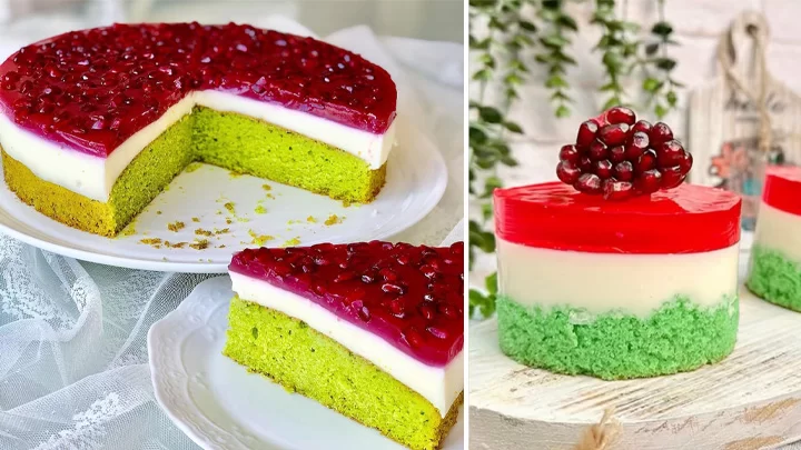 طرز تهیه کیک پودینگ سه رنگ