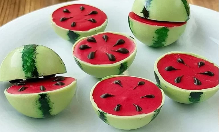 طرز تهیه شکلات هندوانه‌ای